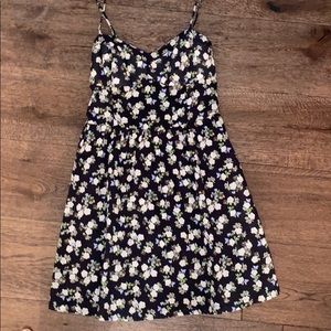 Black dress with flower print!